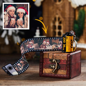 Custom Film Roll Keychain Customizable Romantic Christmas Gift
