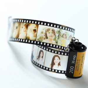 Your Photo Camera Roll Personalised Picture Film Roll Keychain Gift