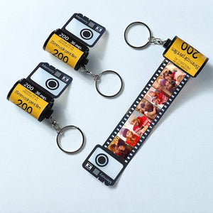 Custom  Keychain Multiphoto Colorful Camera Roll Romantic Customize Gifts for Lovers