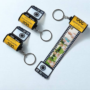 Custom  Keychain Multiphoto Colorful Camera Roll Creative Gifts