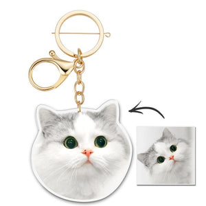 Custom Photo Keychain Unique Design In Memory Pet Keychain Cute Pet
