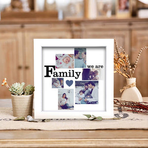 Custom Creative Photo Frame 6 Pictures We are Family Family Gift