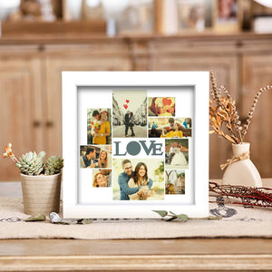 Creative Custom Photo Frame 9 Pictures LOVE Picture Couple's Gift