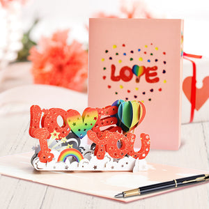 Valentine's Day I Love You 3D Pop Up Greeting Card