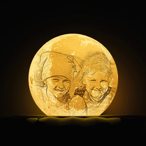Custom Best Friend Romantic Moon Lamp 3D Printing - Magic Remote Control 16 Colors