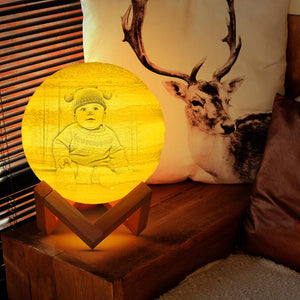 3D Printed Jupiter Lamp Personalised Cute Baby - Touch Three Colors (10-20cm)