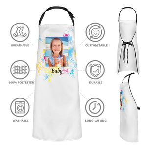 Custom Kitchen Cooking Apron with Your Photo and Name