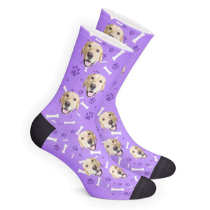 Photo Socks Custom Dog Face Socks