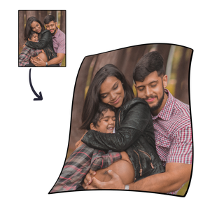 Family Together Personalised Photo Fleece Blanket