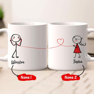 Couple Mug For Every Time We Are Together I Can Feel Your Heartbeat  (Print Both Sides) 