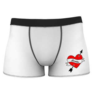 Custom Girlfriend Love Heart Shorts Boxer