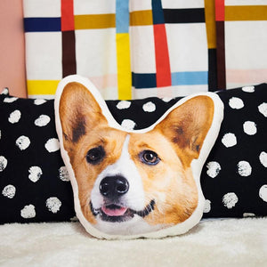 Custom Pet Photo Face Pillow 3D Portrait Pillow-cutedogs