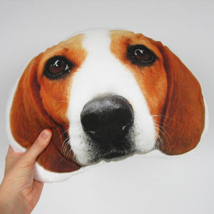Custom Pet Photo Face Pillow 3D Portrait Pillow-Kirkydog